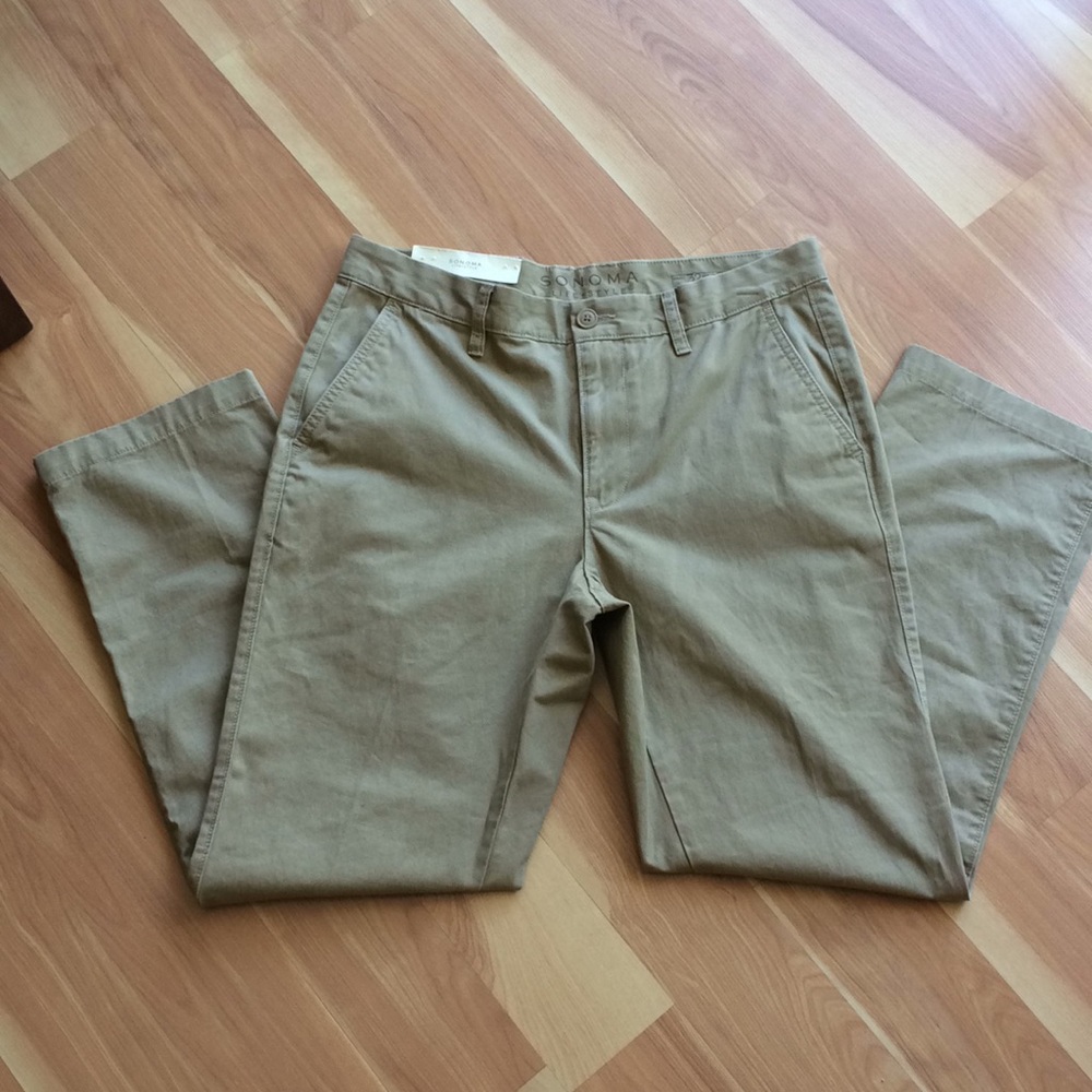 Straight leg Sonoma khaki pants - Picture 5 of 8